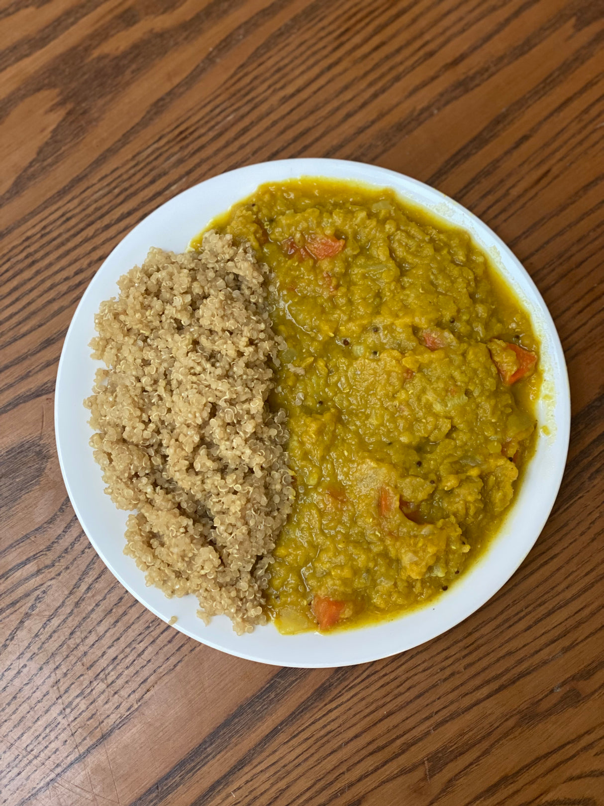 Red Lentil Daal w/ Tamari Quinoa
