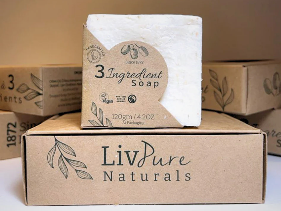 Palestinian 3 Ingredient Olive Oil Soap by LivPure