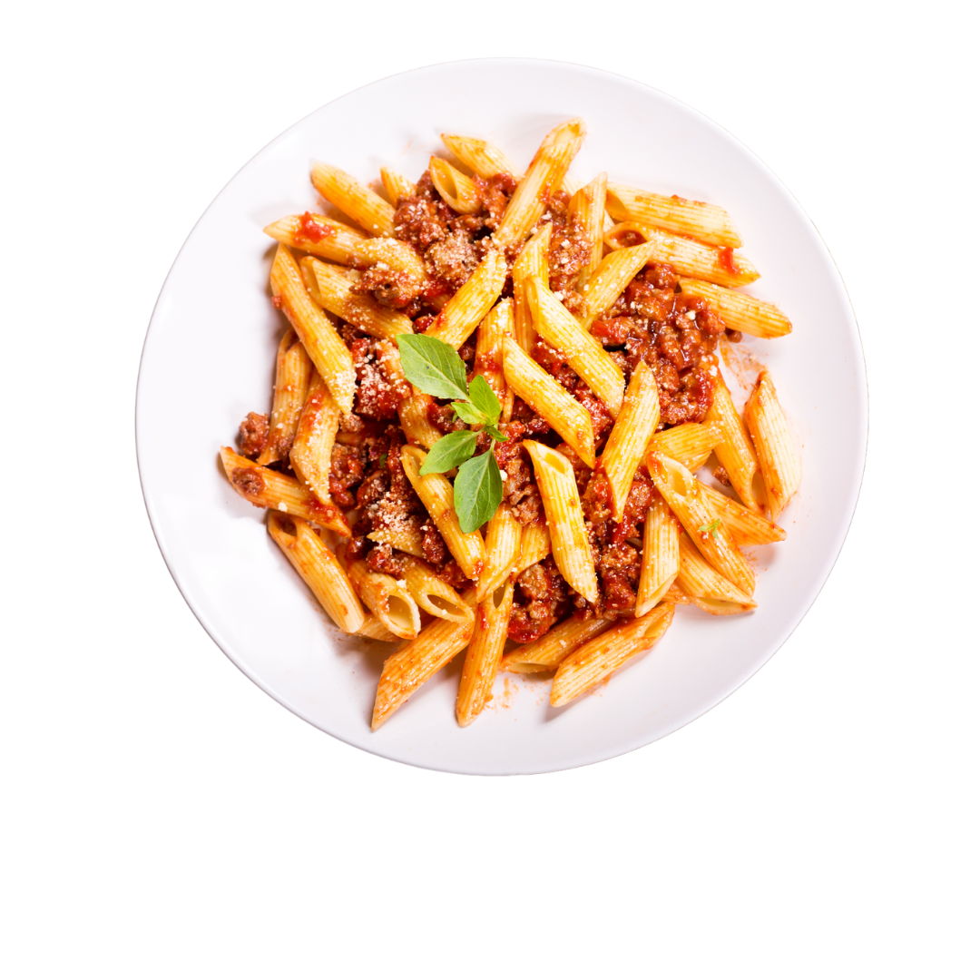 Red Lentil Penne Bolognese