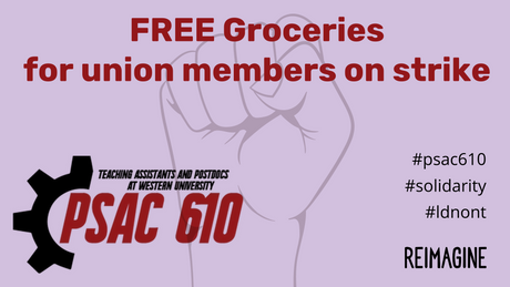 Free groceries for striking PSAC members