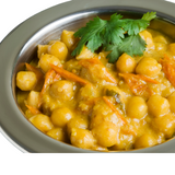 Chickpea Coconut Curry w/ Rice.