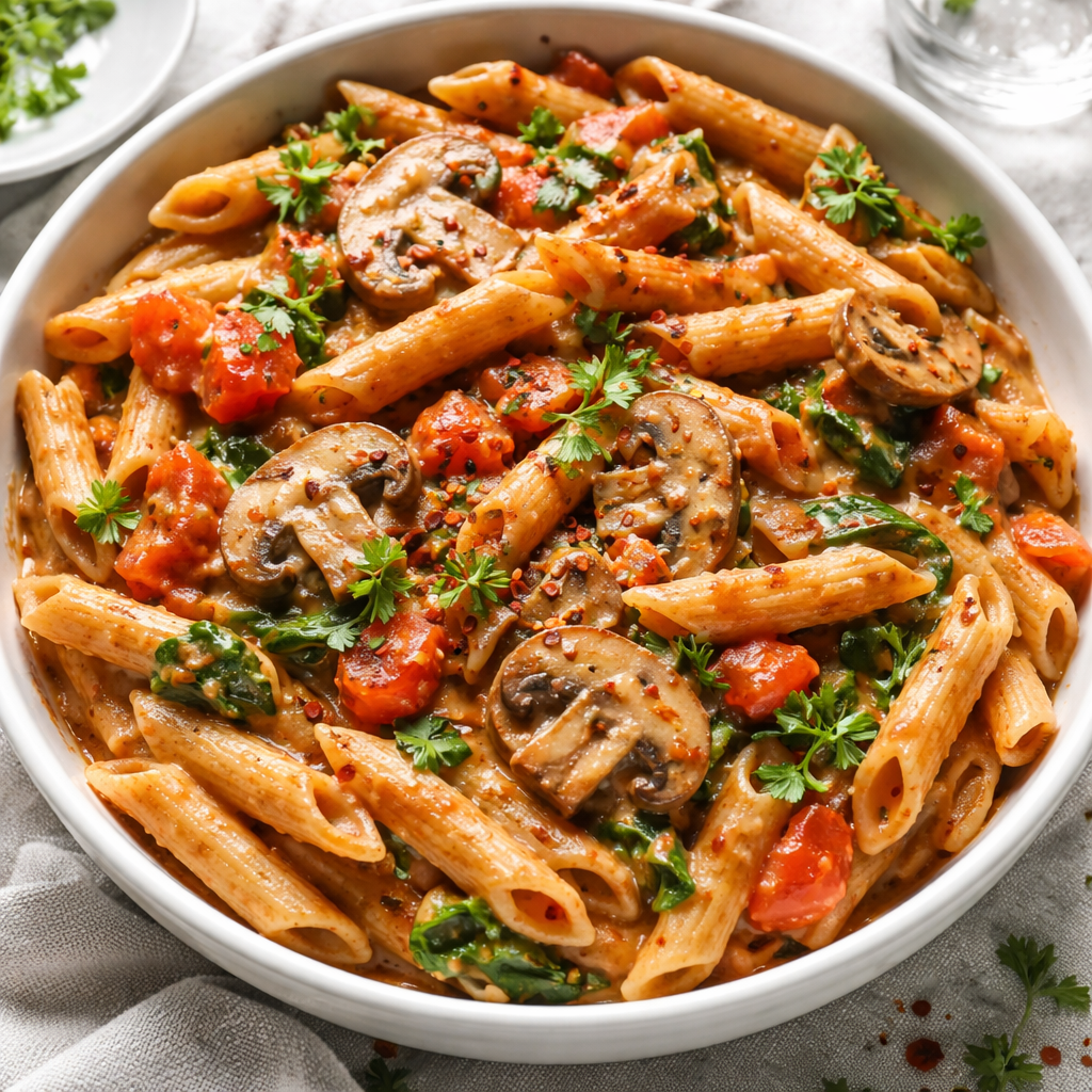 Pasta with Tomato Mushroom Sauce **Available Fri March 13**