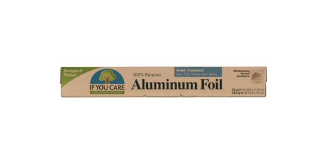 If you care 100% recycled aluminum foil