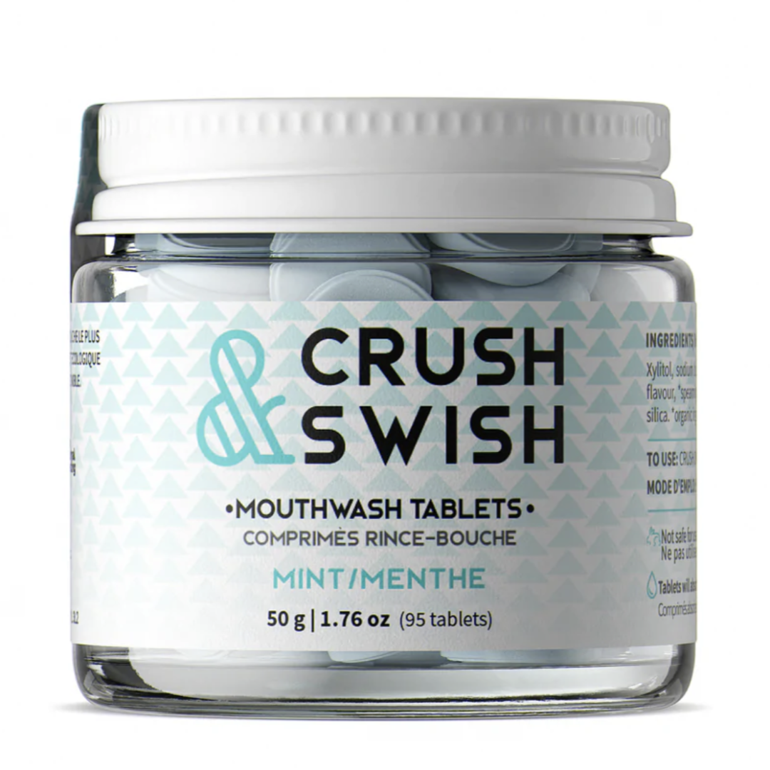 Crush & Swish mouthwash tablets